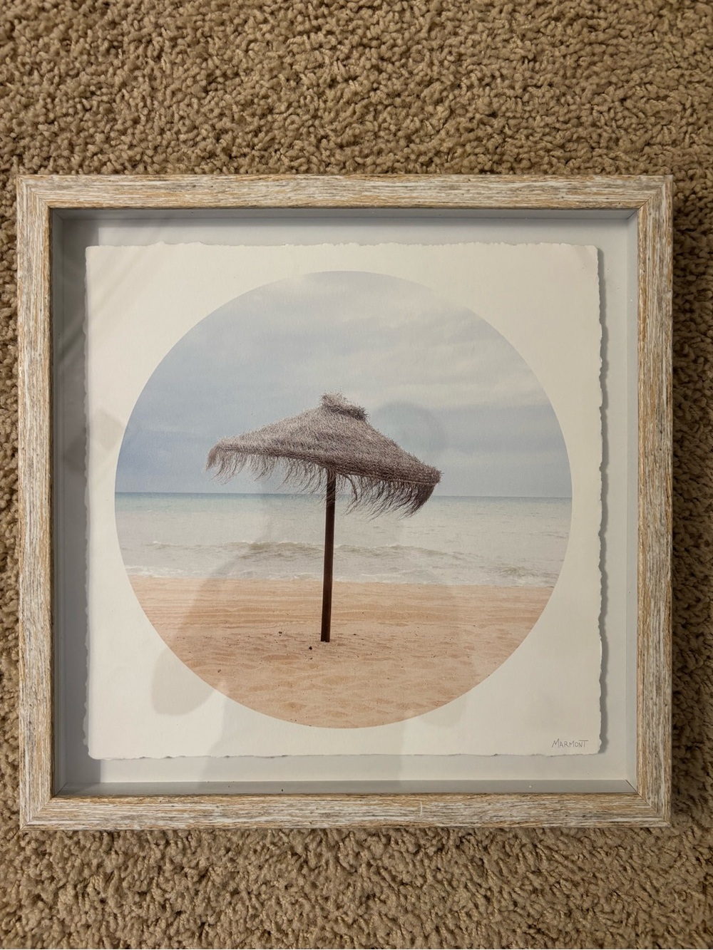 Framed Beach Umbrella Wall Art - Marmont Hill